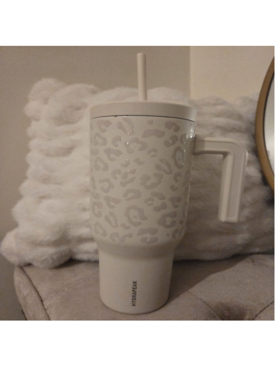 Hydrapeak Other - Hydrapeak 40oz White Beige Leopard Print Water Bottle One Size